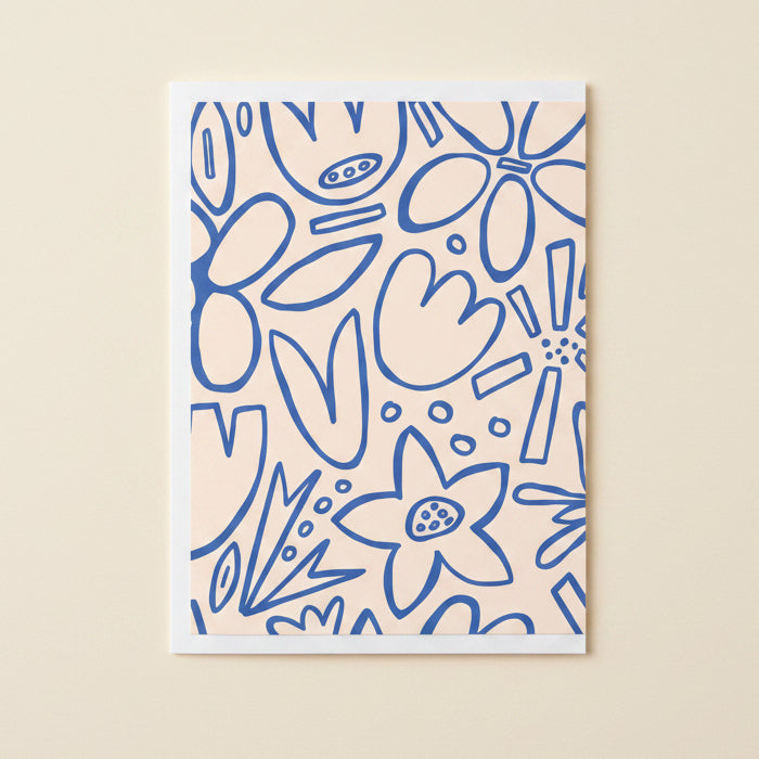 Floral patterned product on a white background