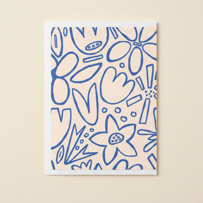Floral patterned product on a white background